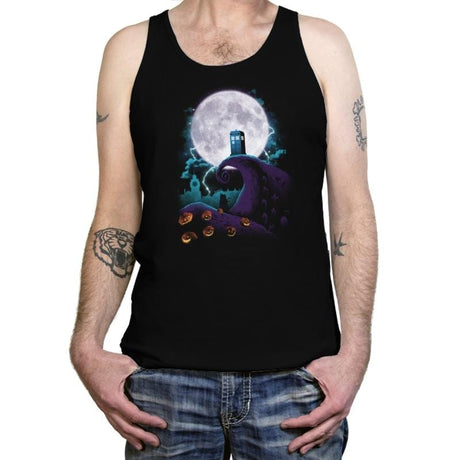 Tardis and Nightmares - Tanktop Tanktop RIPT Apparel X-Small / Black