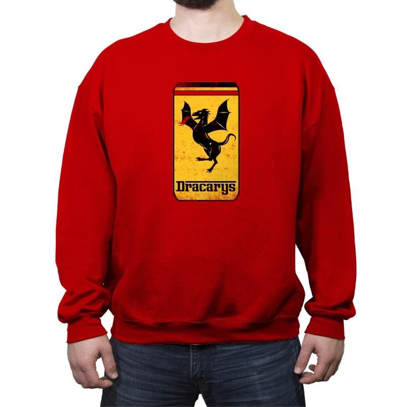 Targaryen Sport Cars - Crew Neck Sweatshirt Crew Neck Sweatshirt RIPT Apparel Small / Red