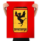 Targaryen Sport Cars - Prints Posters RIPT Apparel 18x24 / Red