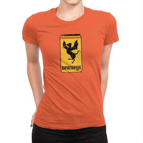 Targaryen Sport Cars - Womens Premium T-Shirts RIPT Apparel Small / Classic Orange