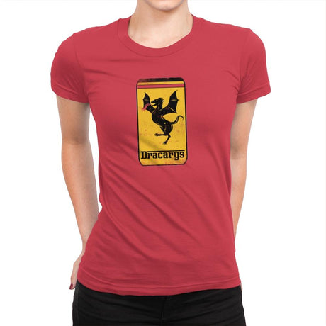 Targaryen Sport Cars - Womens Premium T-Shirts RIPT Apparel Small / Red