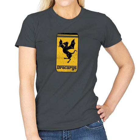 Targaryen Sport Cars - Womens T-Shirts RIPT Apparel Small / Charcoal