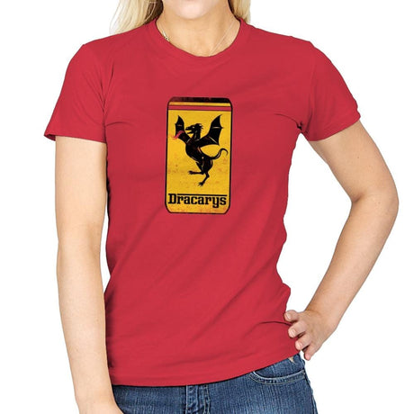 Targaryen Sport Cars - Womens T-Shirts RIPT Apparel Small / Red