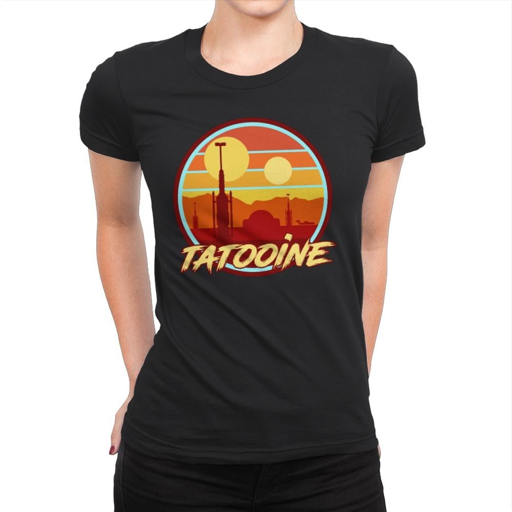 Tatooine Holiday - Womens Premium T-Shirts RIPT Apparel Small / Black