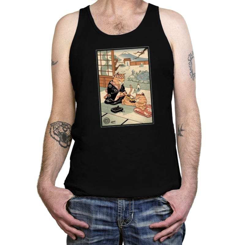Tattooed Meowster - Tanktop Tanktop RIPT Apparel X-Small / Black