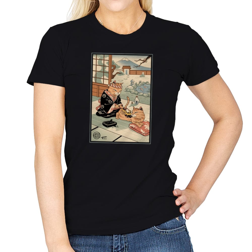 Tattooed Meowster - Womens T-Shirts RIPT Apparel Small / Black