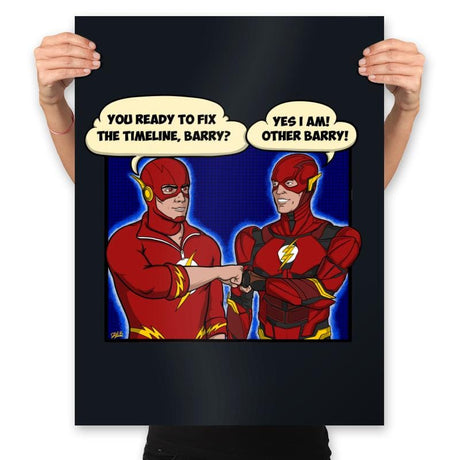 Team Barry - Prints Posters RIPT Apparel 18x24 / Black