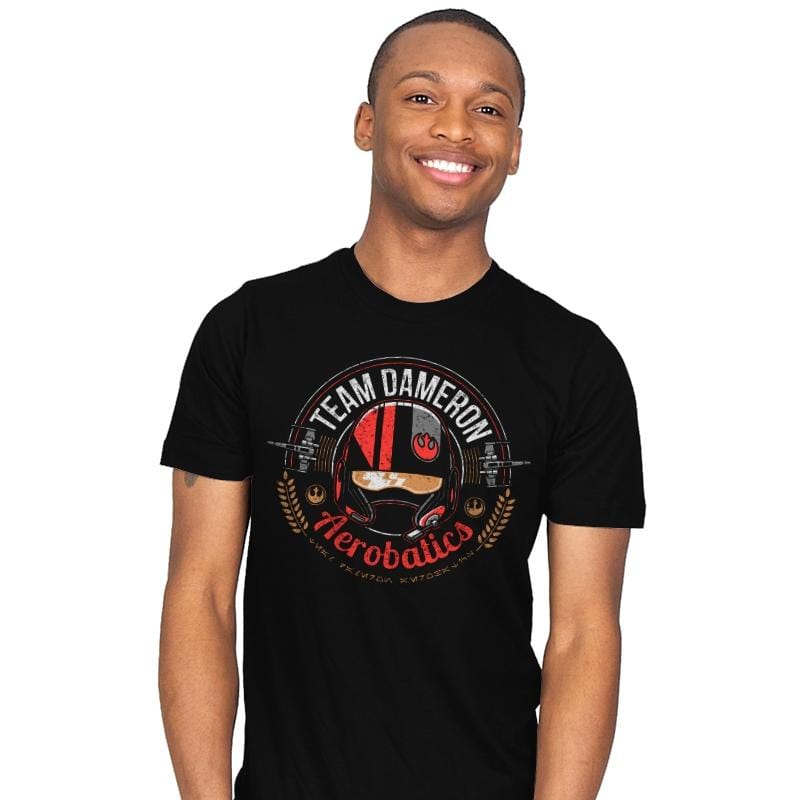 Team Dameron Aerobatics - Mens T-Shirts RIPT Apparel Small / Black