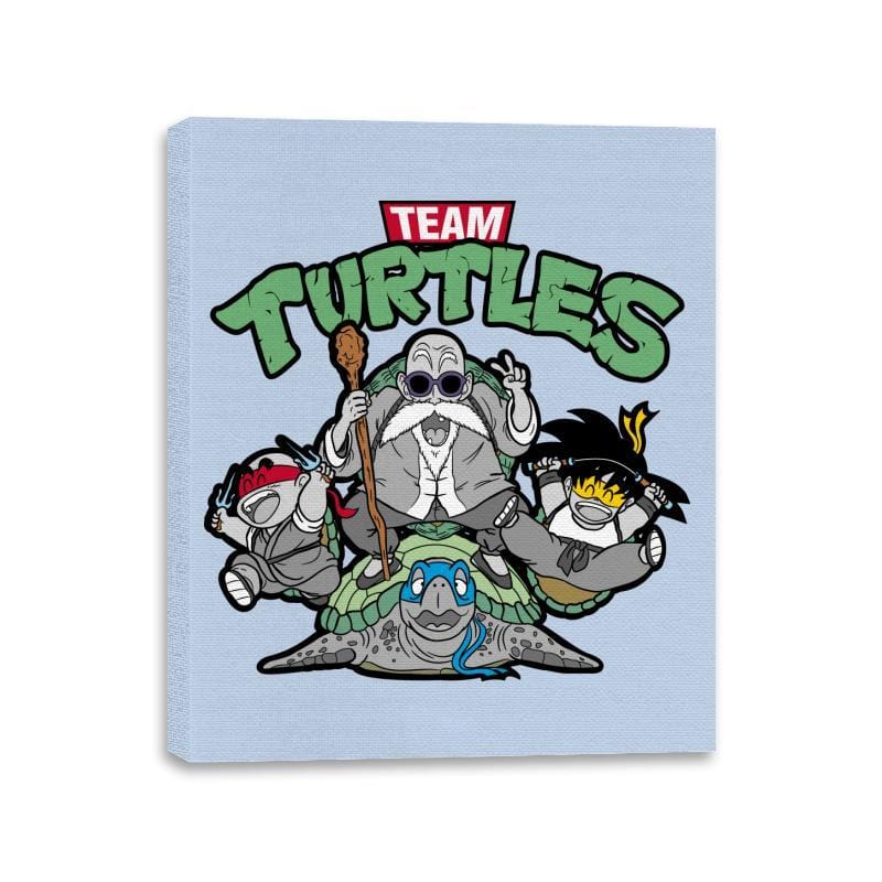 Team Turtles - Canvas Wraps Canvas Wraps RIPT Apparel 11x14 / Baby Blue