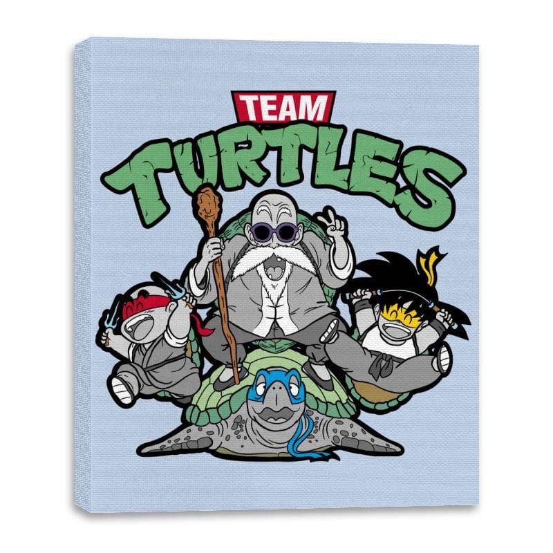 Team Turtles - Canvas Wraps Canvas Wraps RIPT Apparel 16x20 / Baby Blue