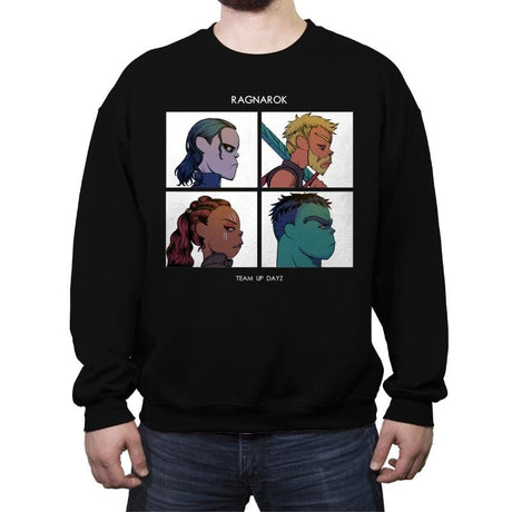 Team Up Dayz - Crew Neck Sweatshirt Crew Neck Sweatshirt RIPT Apparel
