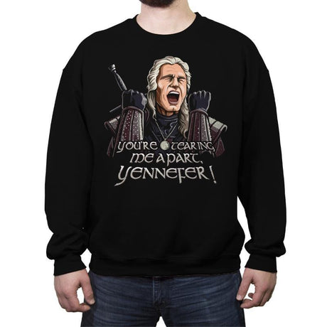 Tearing Me Apart Yen - Crew Neck Sweatshirt Crew Neck Sweatshirt RIPT Apparel Small / Black