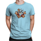 Teddy's Tapeburster Exclusive - Mens Premium T-Shirts RIPT Apparel Small / Light Blue