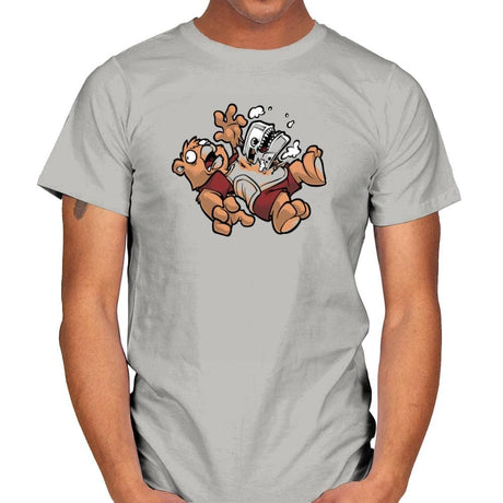 Teddy's Tapeburster Exclusive - Mens T-Shirts RIPT Apparel Small / Ice Grey