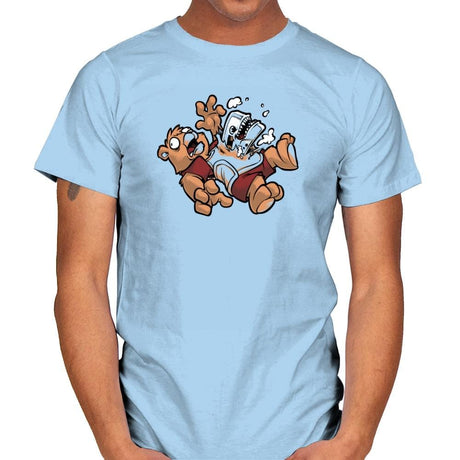 Teddy's Tapeburster Exclusive - Mens T-Shirts RIPT Apparel Small / Light Blue