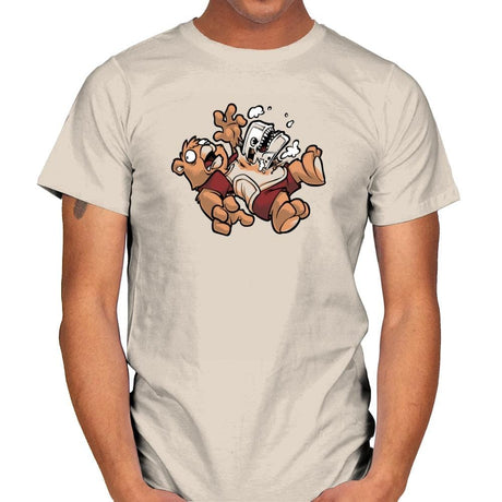 Teddy's Tapeburster Exclusive - Mens T-Shirts RIPT Apparel Small / Natural
