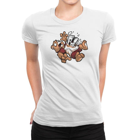 Teddy's Tapeburster Exclusive - Womens Premium T-Shirts RIPT Apparel Small / White