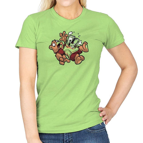 Teddy's Tapeburster Exclusive - Womens T-Shirts RIPT Apparel Small / Mint Green