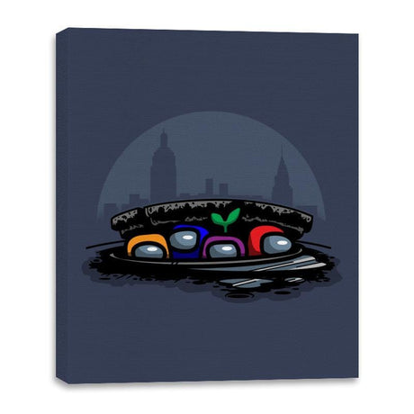 Teenage Impostors - Canvas Wraps Canvas Wraps RIPT Apparel 16x20 / Navy