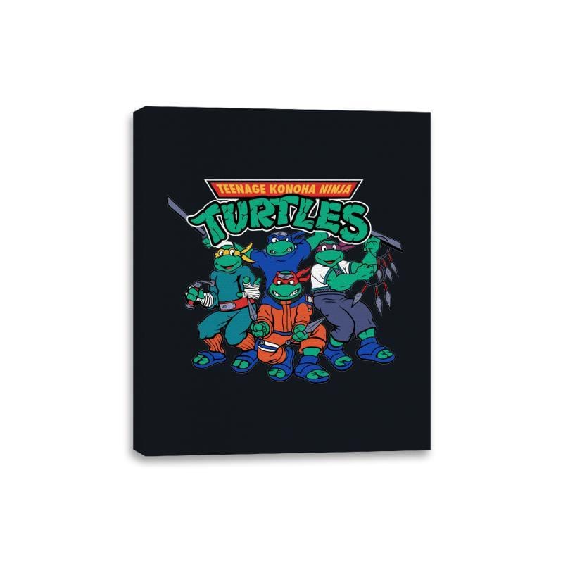Teenage Konoha Ninja Turtles - Canvas Wraps Canvas Wraps RIPT Apparel 8x10 / Black