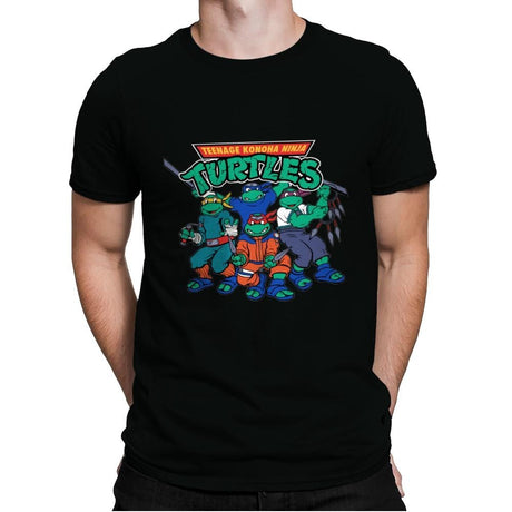 Teenage Konoha Ninja Turtles - Mens Premium T-Shirts RIPT Apparel Small / Black