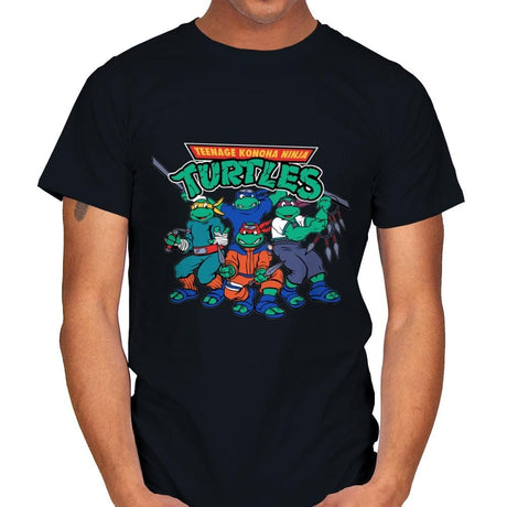 Teenage Konoha Ninja Turtles - Mens T-Shirts RIPT Apparel Small / Black