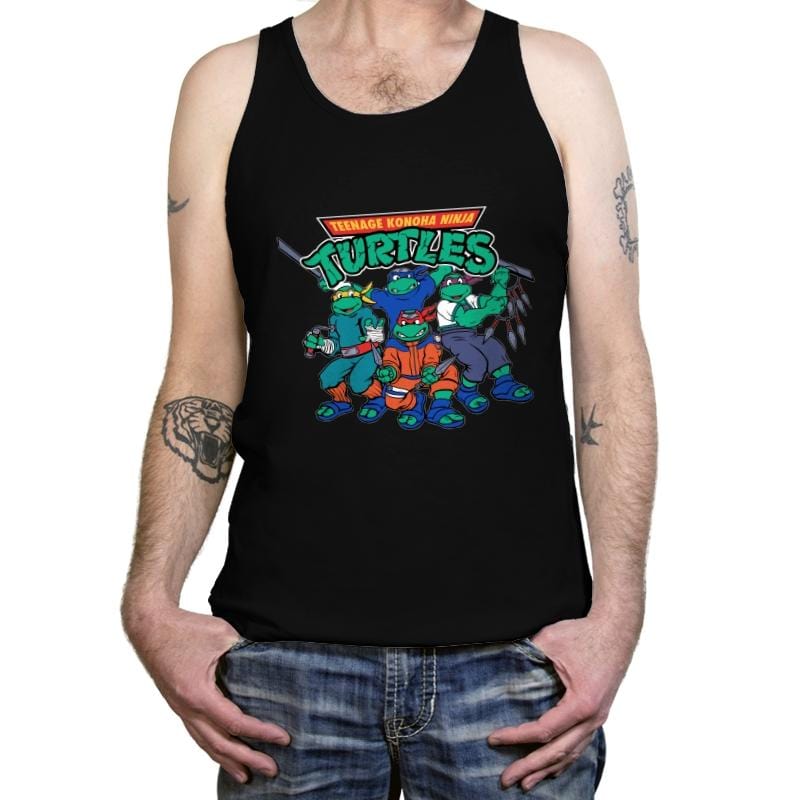 Teenage Konoha Ninja Turtles - Tanktop Tanktop RIPT Apparel X-Small / Black