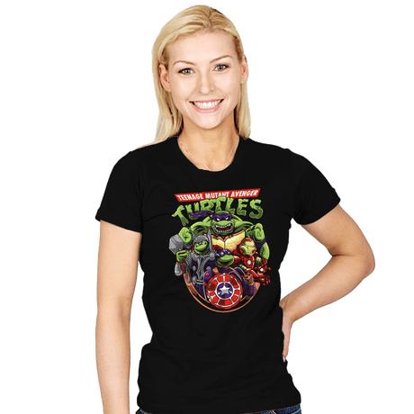 Teenage Mutant Avenger Turtles - Womens T-Shirts RIPT Apparel