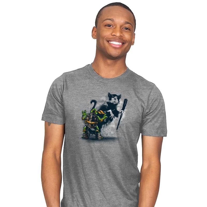 Teenage Mutant Street Art - Mens T-Shirts RIPT Apparel Small / Heather
