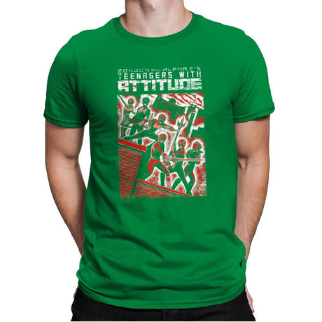 Teenagers with Attitude - Mens Premium T-Shirts RIPT Apparel Small / Kelly Green