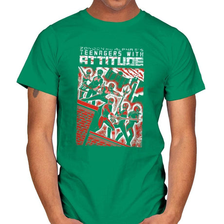 Teenagers with Attitude - Mens T-Shirts RIPT Apparel Small / Kelly Green