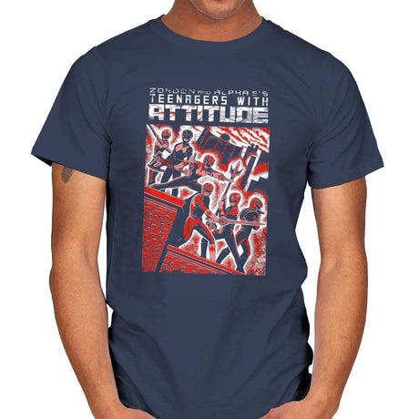 Teenagers with Attitude - Mens T-Shirts RIPT Apparel Small / Navy