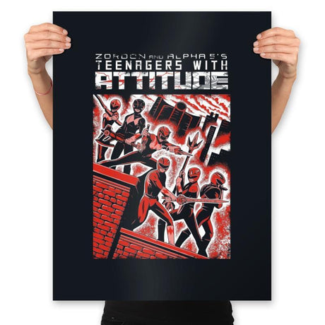 Teenagers with Attitude - Prints Posters RIPT Apparel 18x24 / Black