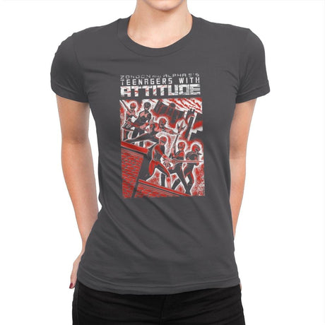 Teenagers with Attitude - Womens Premium T-Shirts RIPT Apparel Small / Heavy Metal
