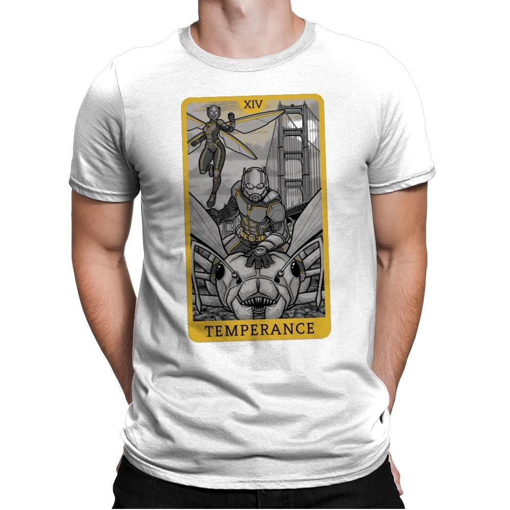 Temperance - Mens Premium T-Shirts RIPT Apparel Small / White