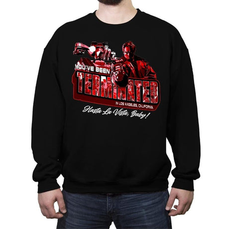 Terminated in L.A. - Crew Neck Sweatshirt Crew Neck Sweatshirt RIPT Apparel Small / Black
