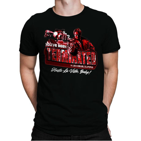 Terminated in L.A. - Mens Premium T-Shirts RIPT Apparel Small / Black