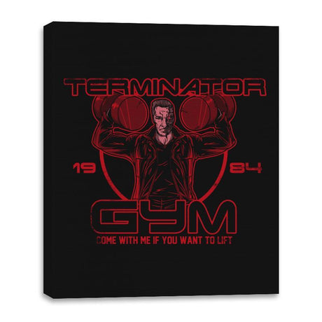 Terminator Gym - Canvas Wraps Canvas Wraps RIPT Apparel 16x20 / Black
