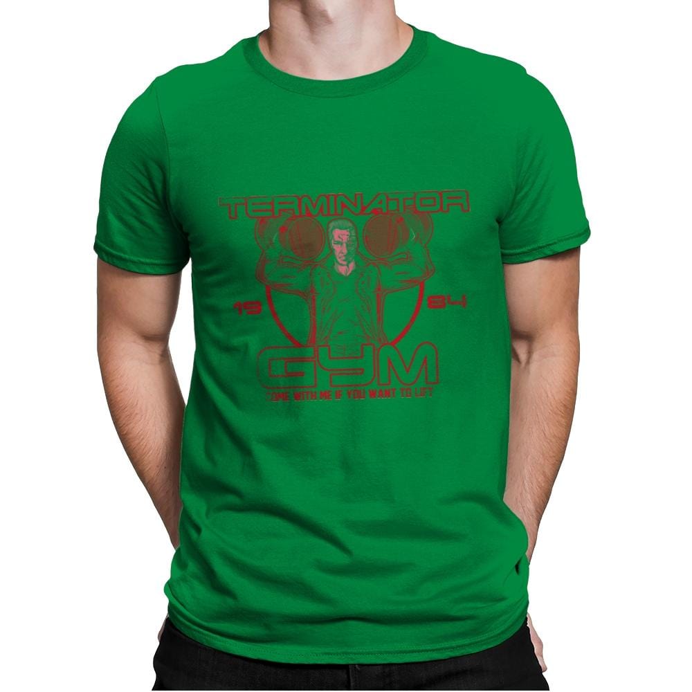 Terminator Gym - Mens Premium T-Shirts RIPT Apparel Small / Kelly Green