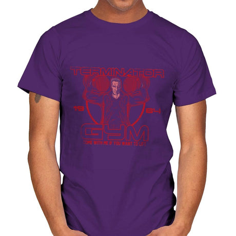 Terminator Gym - Mens T-Shirts RIPT Apparel Small / Purple