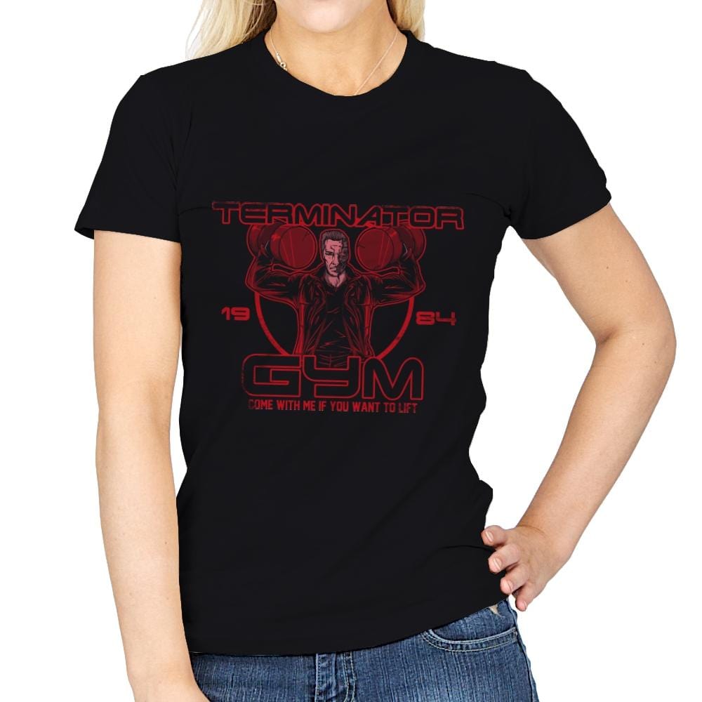 Terminator Gym - Womens T-Shirts RIPT Apparel Small / Black