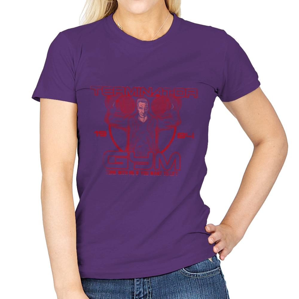 Terminator Gym - Womens T-Shirts RIPT Apparel Small / Purple