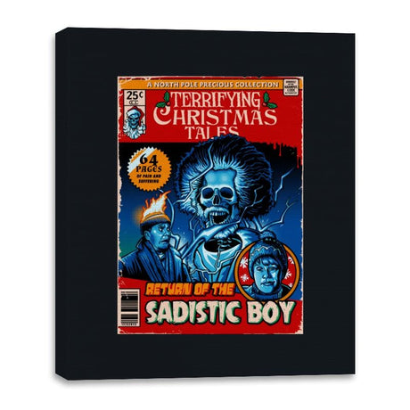 Terrifying Christmas Tales - Canvas Wraps Canvas Wraps RIPT Apparel 16x20 / Black