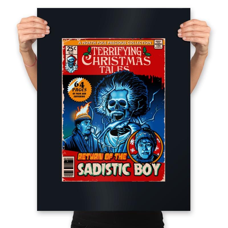 Terrifying Christmas Tales - Prints Posters RIPT Apparel 18x24 / Black