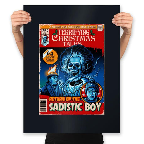 Terrifying Christmas Tales - Prints Posters RIPT Apparel 18x24 / Black