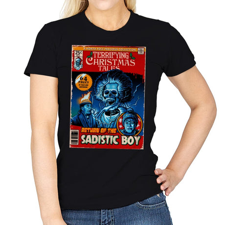 Terrifying Christmas Tales - Womens T-Shirts RIPT Apparel Small / Black