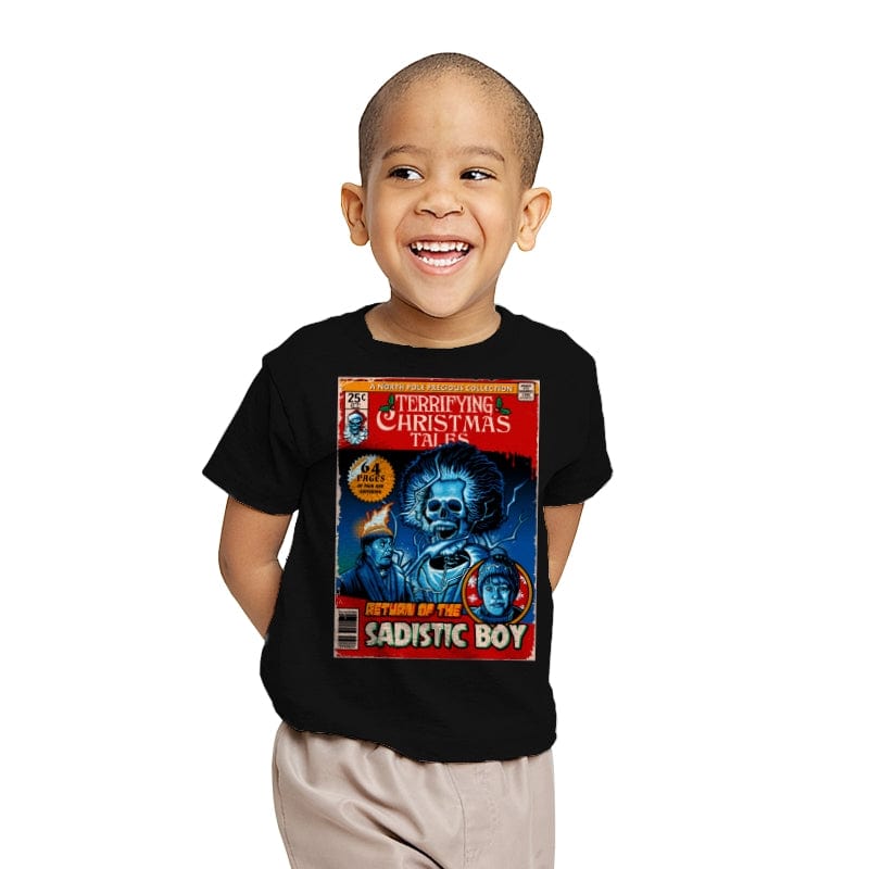 Terrifying Christmas Tales - Youth T-Shirts RIPT Apparel X-small / Black