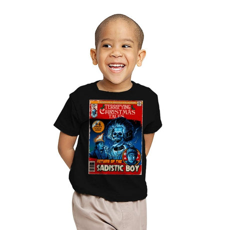 Terrifying Christmas Tales - Youth T-Shirts RIPT Apparel X-small / Black