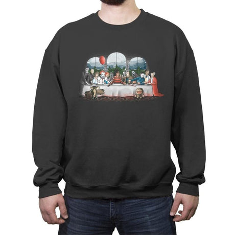 Terror Dinner - Crew Neck Sweatshirt Crew Neck Sweatshirt RIPT Apparel Small / Charcoal