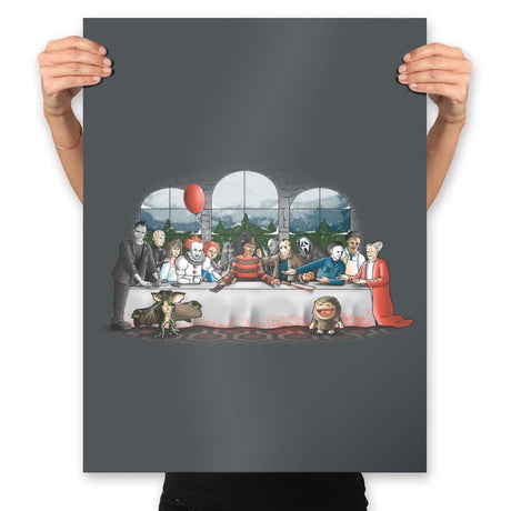 Terror Dinner - Prints Posters RIPT Apparel 18x24 / Charcoal